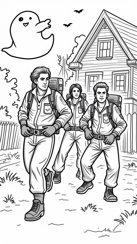 ghost busters coloring pages